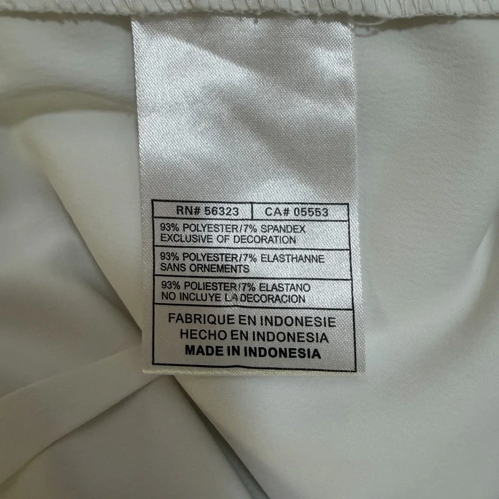 NIKE Women Golf Dri Fit Athletic Mini Skort Size 10 White Tennis Golf Pickleball